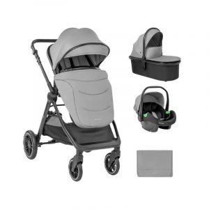 CARRRITO DE BEBE 3 EN 1 AVA CON CAPAZO GRIS