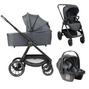 Carrito de bebé 3en1 con capazo Modena gris