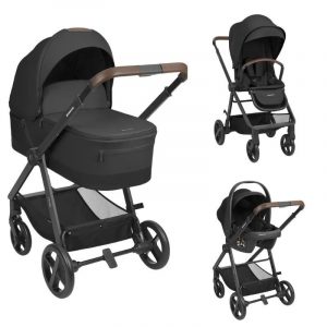 Carrito de bebé 3en1 con capazo Mia negro