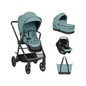 Carrito de bebé 3en1 con capazo Mia verde